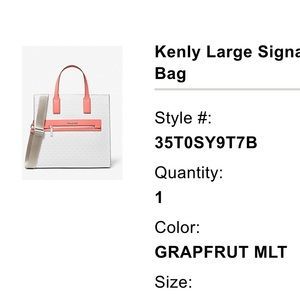 Kenly Large Signature Logo Tape Tote Bag